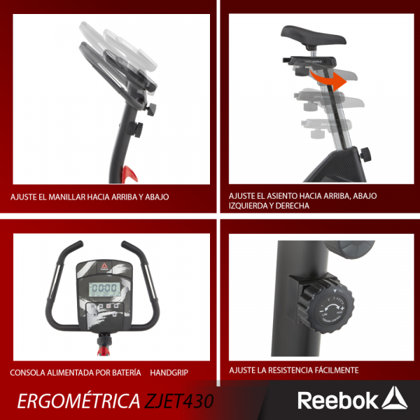Ergométrica Zjet 430 Reebok Supergym - Imagen 4