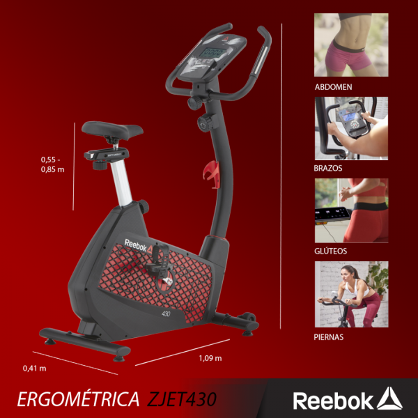Ergométrica Zjet 430 Reebok Supergym - Imagen 3