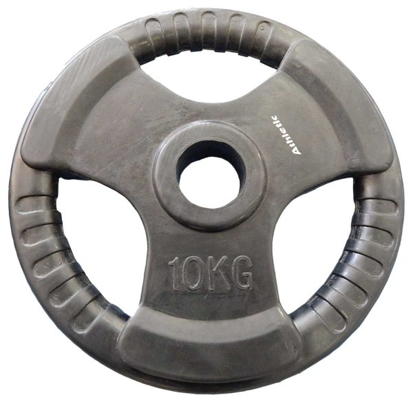 DISCO RECUBIERTO DE GOMA OLÍMPICO 10Kg ATHLETIC