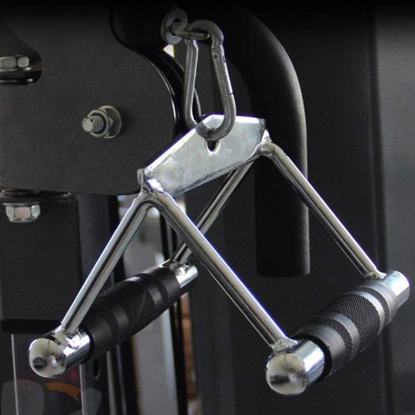 Polea Metal Doble Tipo Estribo P/ Triceps Pesas Remo - Imagen 3