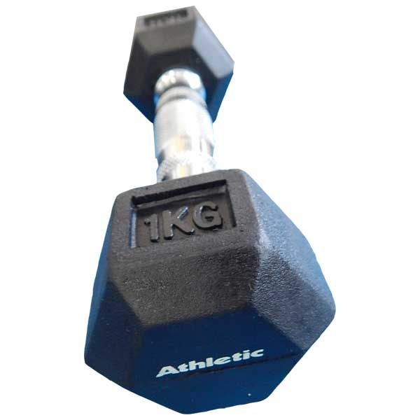 MANCUERNA HEXAGONAL GOMA 1KG ATHLETIC - Imagen 2