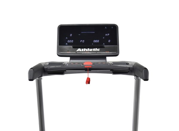 Tablero del Caminador Profesional Athletic 7500T donde se pueden seleccionar todas las funciones de este