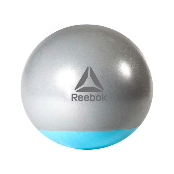 Pelota de pilates Reebok 75 cm gris/celeste