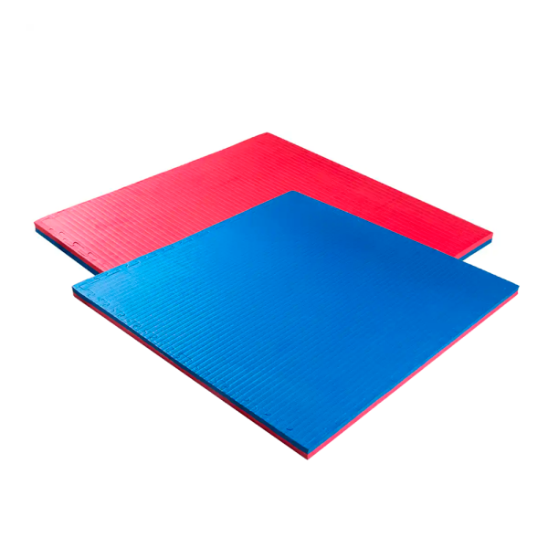 PISO TATAMI GOMA EVA ENCASTRABLE AZUL/ROJO 1x1m 2cm - Imagen 2