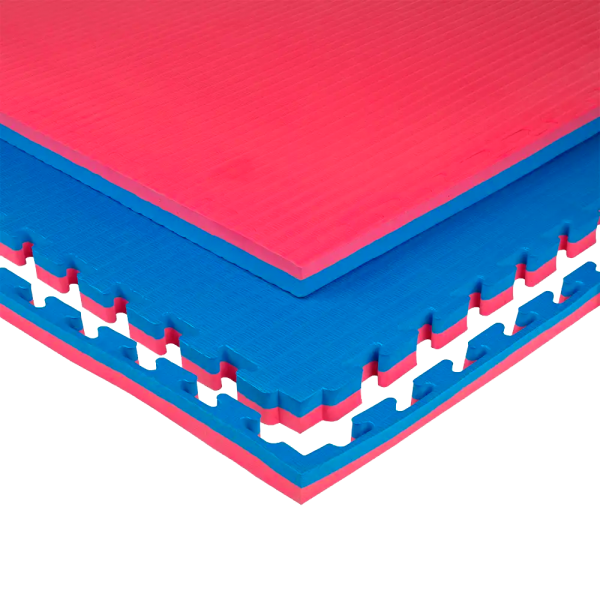 PISO TATAMI GOMA EVA ENCASTRABLE AZUL/ROJO 1x1m 2cm - Imagen 3