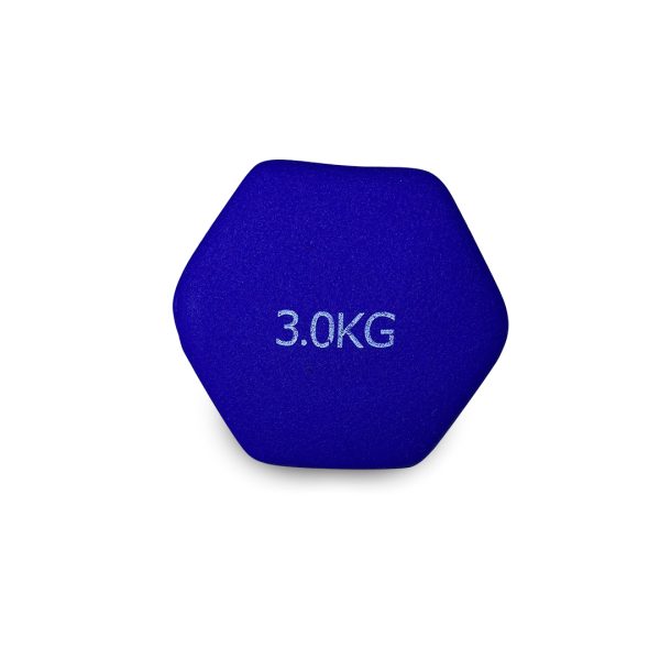 Mancuerna Revestida goma 3kg - Imagen 3