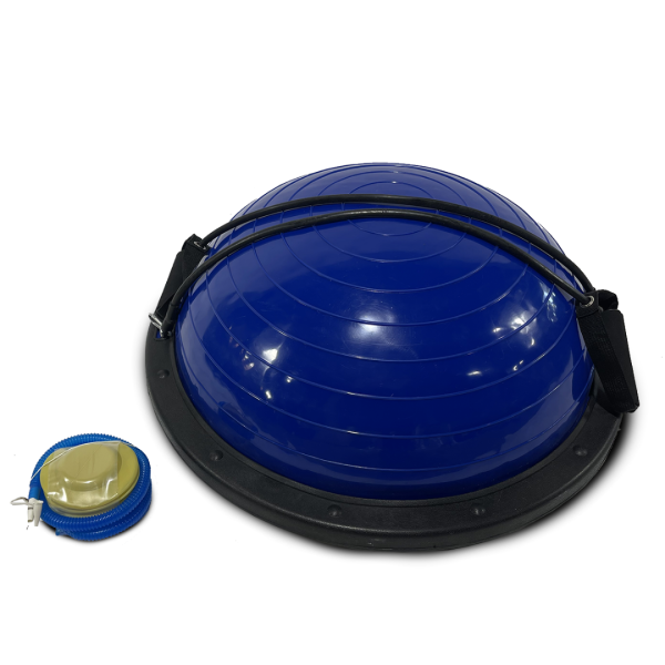 Medio Balón Plataforma Bosu Ball Esfera Con Bandas - Imagen 4
