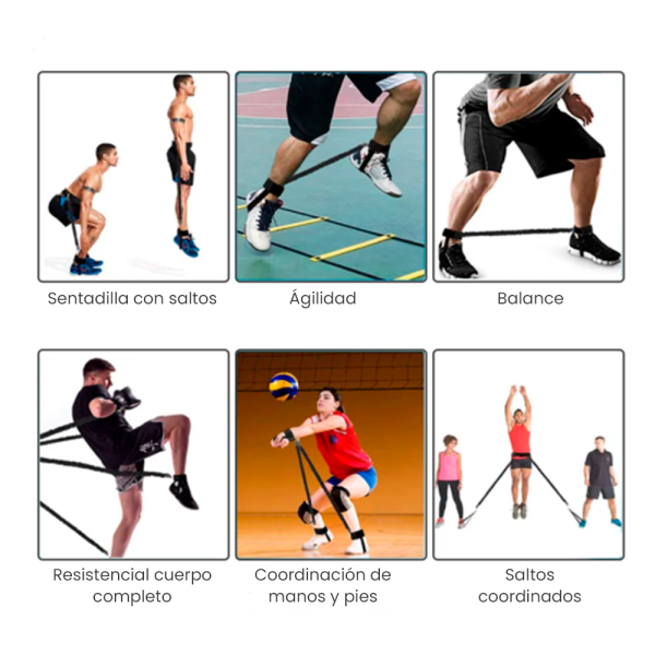SET BANDAS ELÁSTICAS ENTRENAMIENTO FUNCIONAL FITNESS - Imagen 3