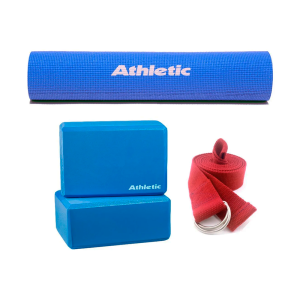 Colchoneta Yoga 6mm+ Ladrillos Yoga+ Correa Yoga Athletic