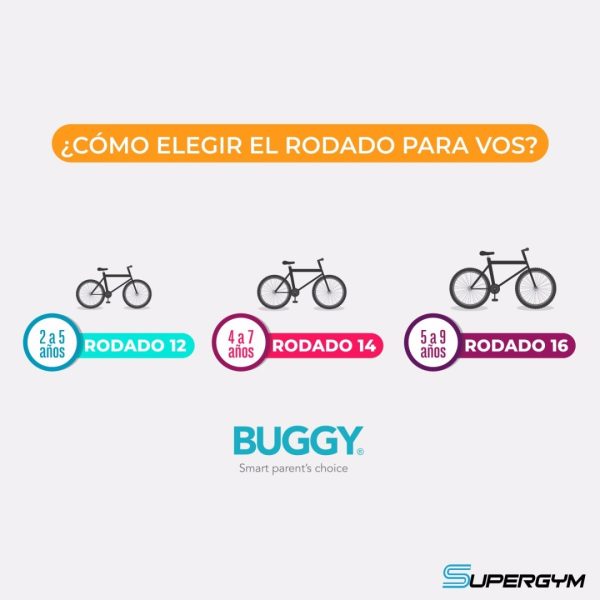BICICLETA BUGGY SIN PEDAL INFANTIL RODADO 12 ROJA - Imagen 2