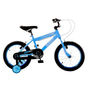 BICICLETA BUGGY INFANTIL CON RUEDITAS RODADO 16 CELESTE