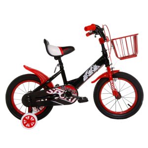 BICICLETA BUGGY INFANTIL C/CANASTO Y RUEDITAS RODADO 14 ROJA