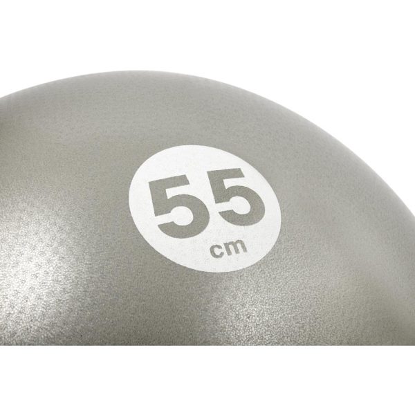 Pelota de pilates gris c/negro Reebok 55cm - Imagen 4