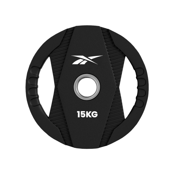 Disco Olímpico de TPU con agarre Reebok 15kg