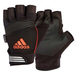 GUANTE PARA ENTRENAMIENTO NEGRO LOGO NARANJA L ADIDAS