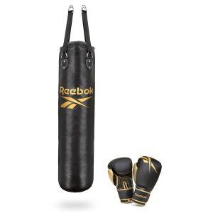 BOLSA DE BOXEO 20KG + GUANTES 12 OZ REEBOK