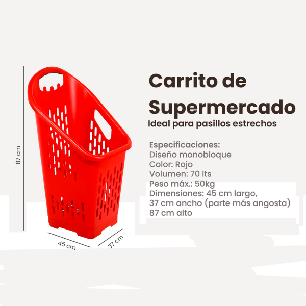 CARRO PARA SUPERMERCADO - Imagen 4