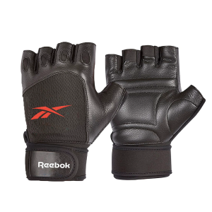 Guantes de entrenamiento negro y rojo M Reebok