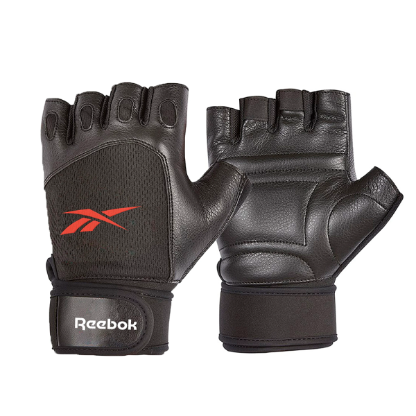 Guantes de entrenamiento negro y rojo M Reebok