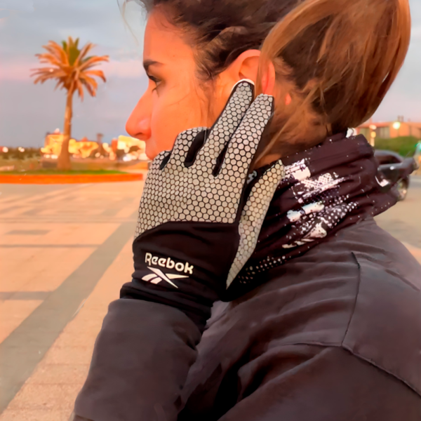 Guante térmicos reflectivo running Reebok L/XL - Imagen 2