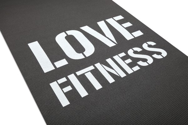 COLCHONETA YOGA MAT NEGRA "LOVE" 4MM Reebok - Imagen 4