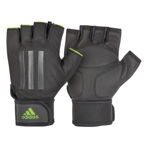 Guante Elite Negro con Verde Adidas XL