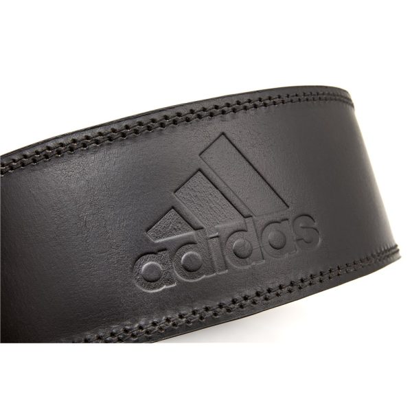 Cinturón de cuero para levantamiento de pesas Adidas talle L - Imagen 2