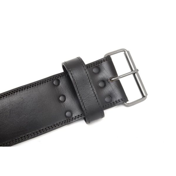Cinturón de cuero para levantamiento de pesas Adidas talle L - Imagen 4
