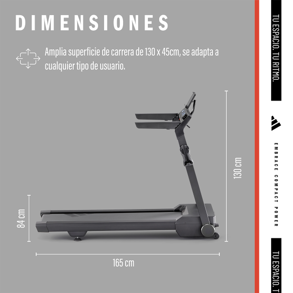 Caminadora Plegable Adidas T-24c  - Imagen 5
