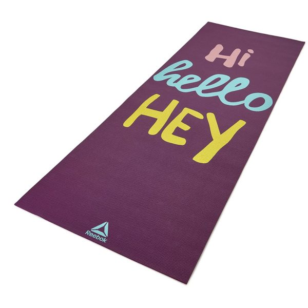 COLCHONETA YOGA MAT 4MM REVERSIBLE VIOLETA REEBOK