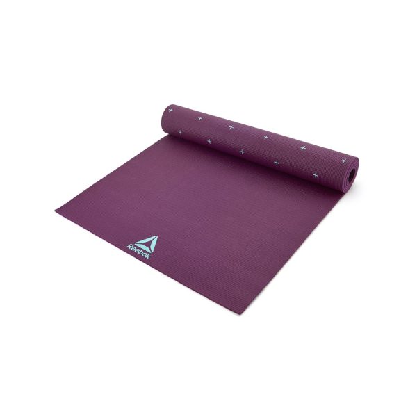 COLCHONETA YOGA MAT 4MM REVERSIBLE VIOLETA REEBOK