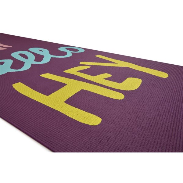 COLCHONETA YOGA MAT 4MM REVERSIBLE VIOLETA REEBOK