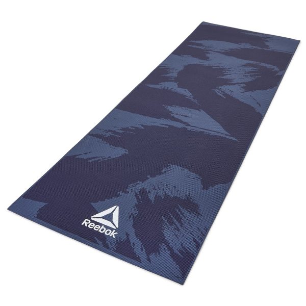 Colchoneta Yoga Mat 4mm Alfombra Mat De Yoga Azul Reebok - Imagen 2