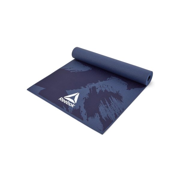 Colchoneta Yoga Mat 4mm Alfombra Mat De Yoga Azul Reebok - Imagen 4