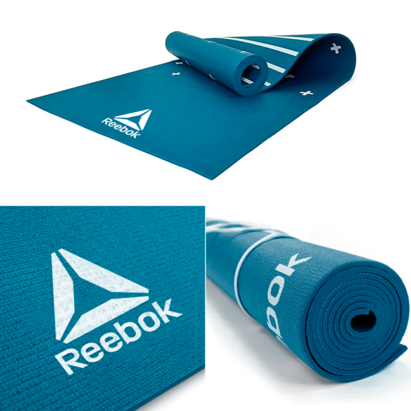 COLCHONETA YOGA MAT 4MM REVERSIBLE VERDE REEBOK - Imagen 6