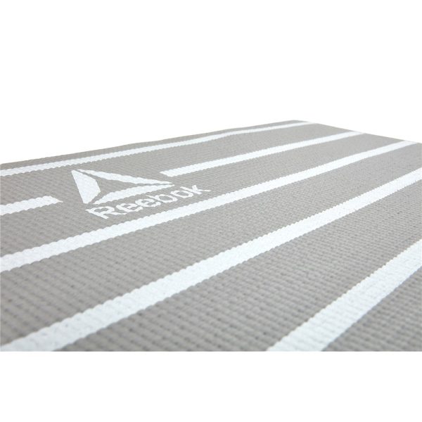 COLCHONETA YOGA MAT 4MM REVERSIBLE GRIS REEBOK  - Imagen 7
