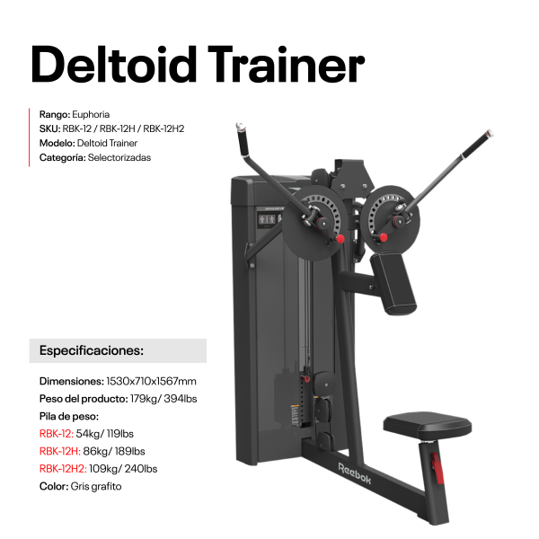 Deltoid Trainer 54Kg/120LBS