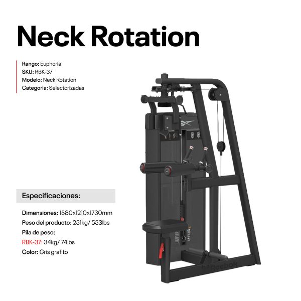 Neck Rotation 34Kg/75LBS