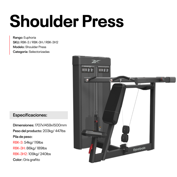 Shoulder Press 54Kg/120LBS