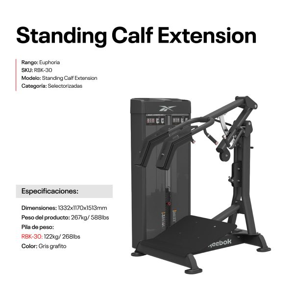 Standing Calf Extension 122KG/270LBS